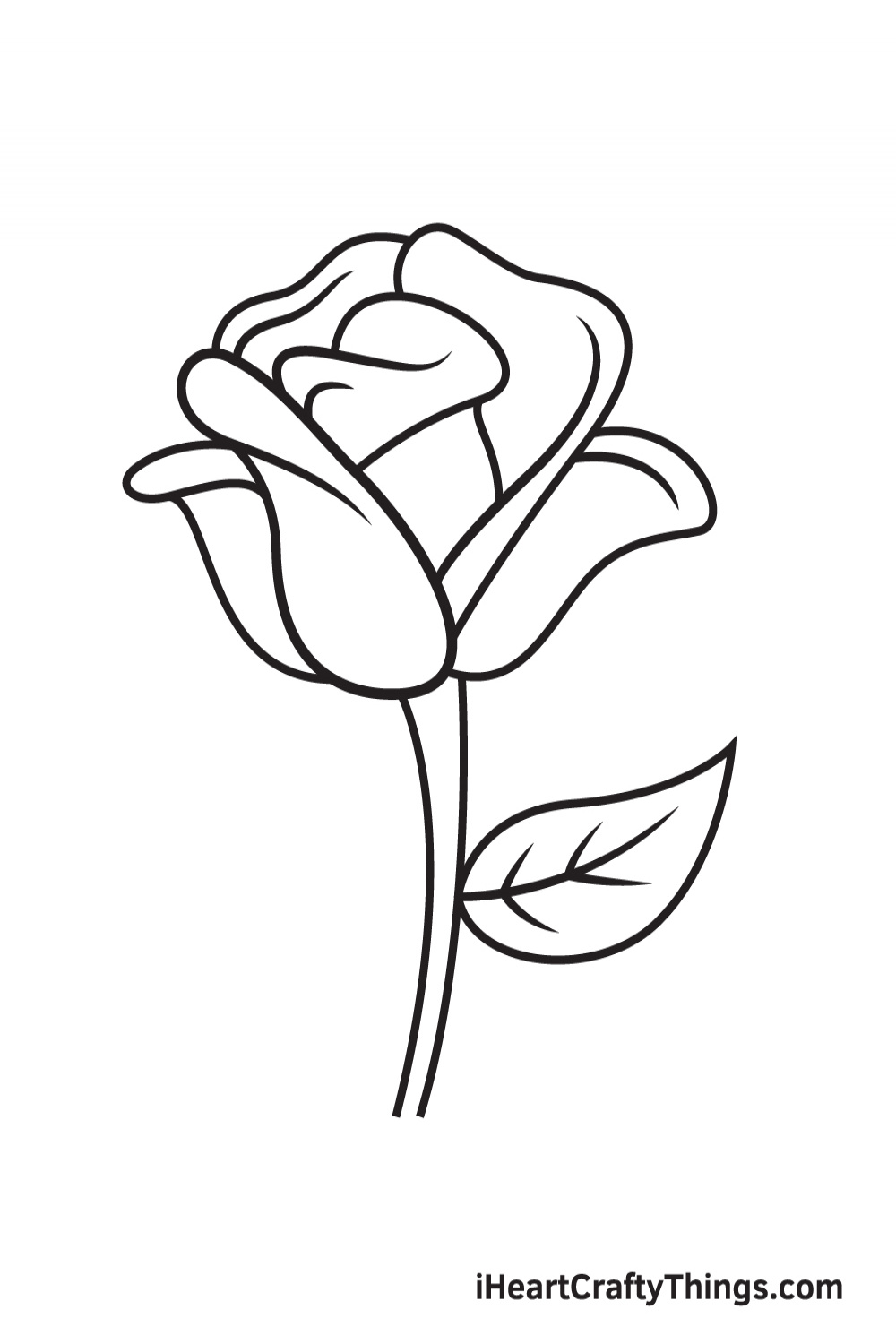 Quick Easy Rose Drawing