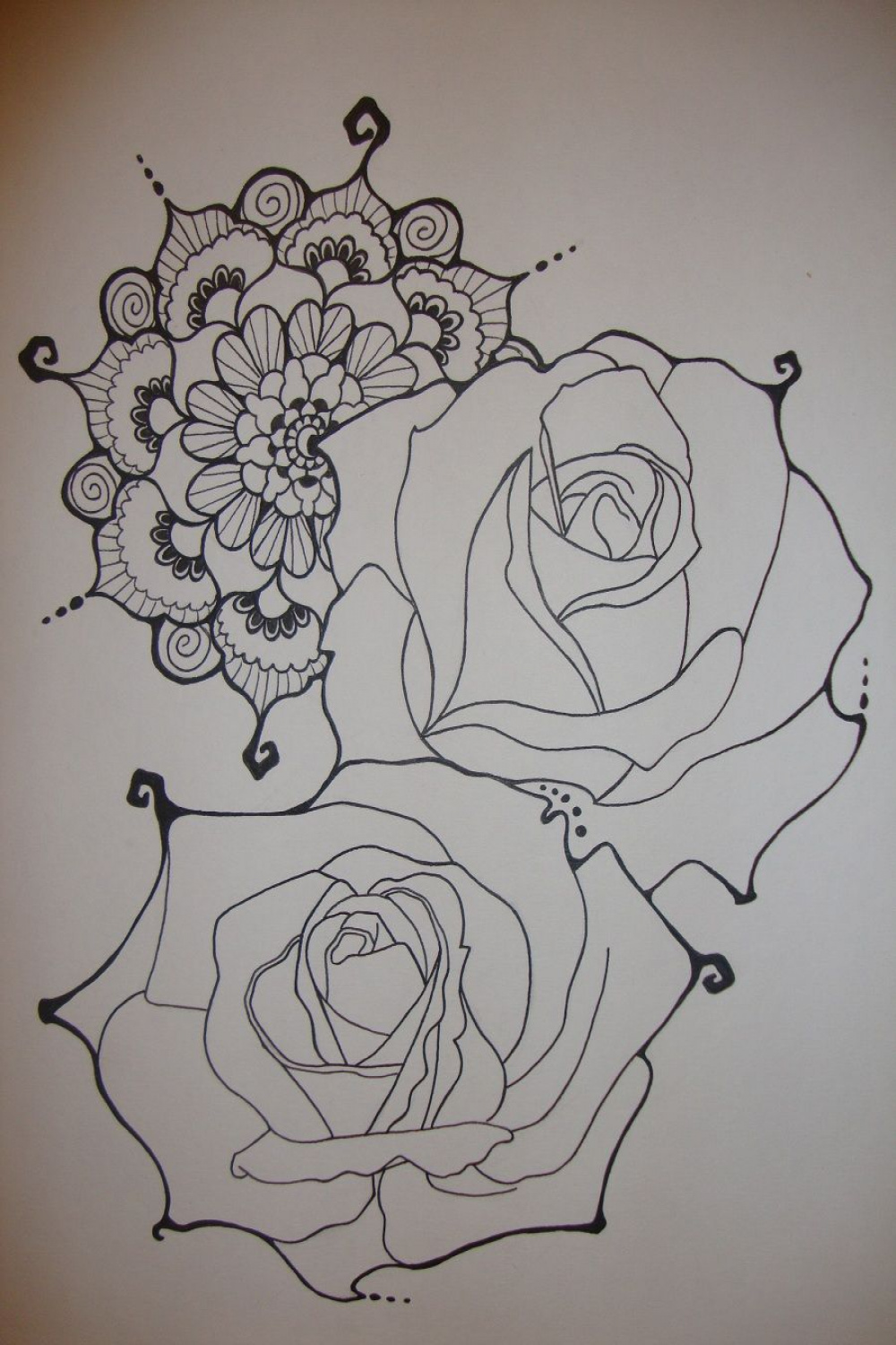 Rose Henna Tattoo by xXxParabolaxXx on deviantART  Rose henna