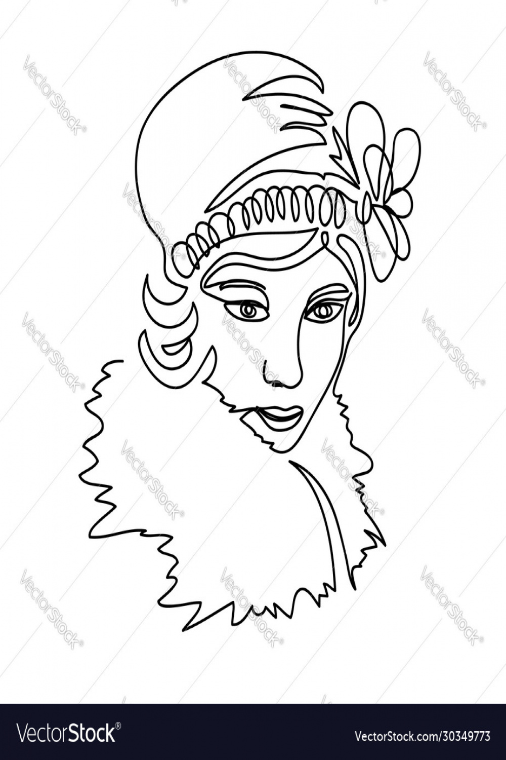 s girl portrait head face Royalty Free Vector Image