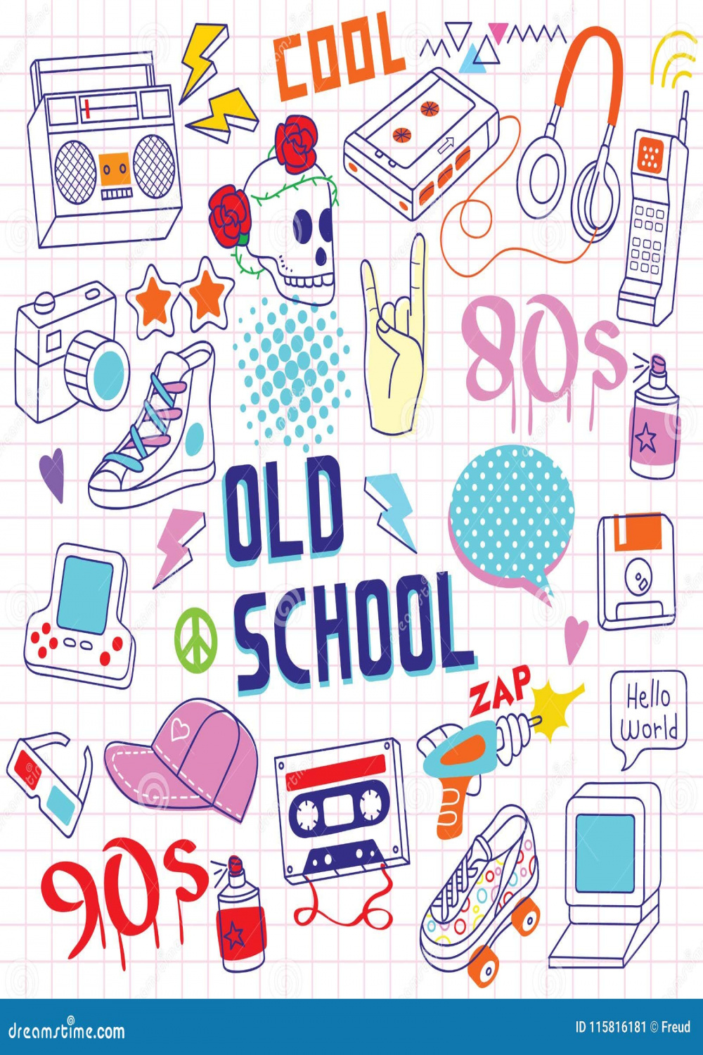 s - s Handrawn Doodle Objects Stock Vector - Illustration of