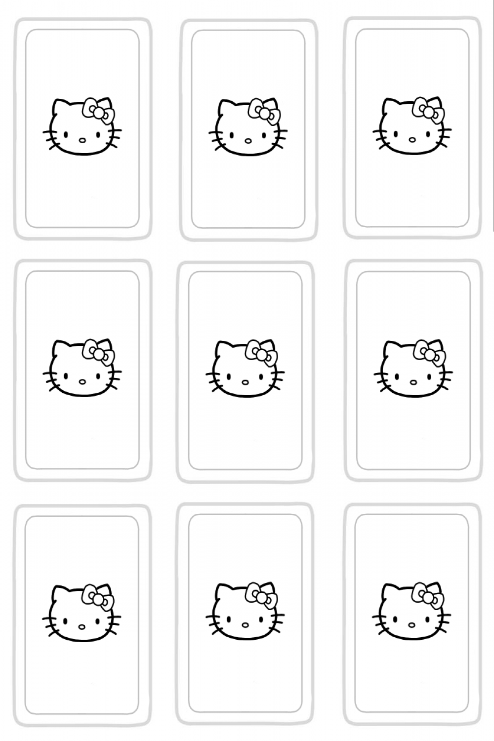 Sanrio uno card backside  Hello kitty crafts, Hello kitty