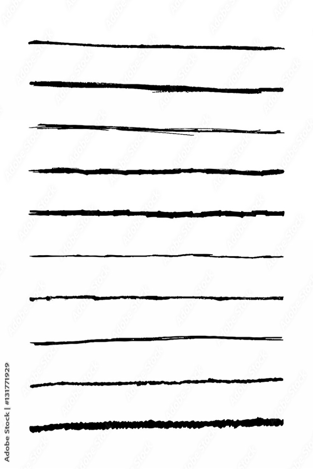 Set marker lines. Vector templets hand drawing brushes