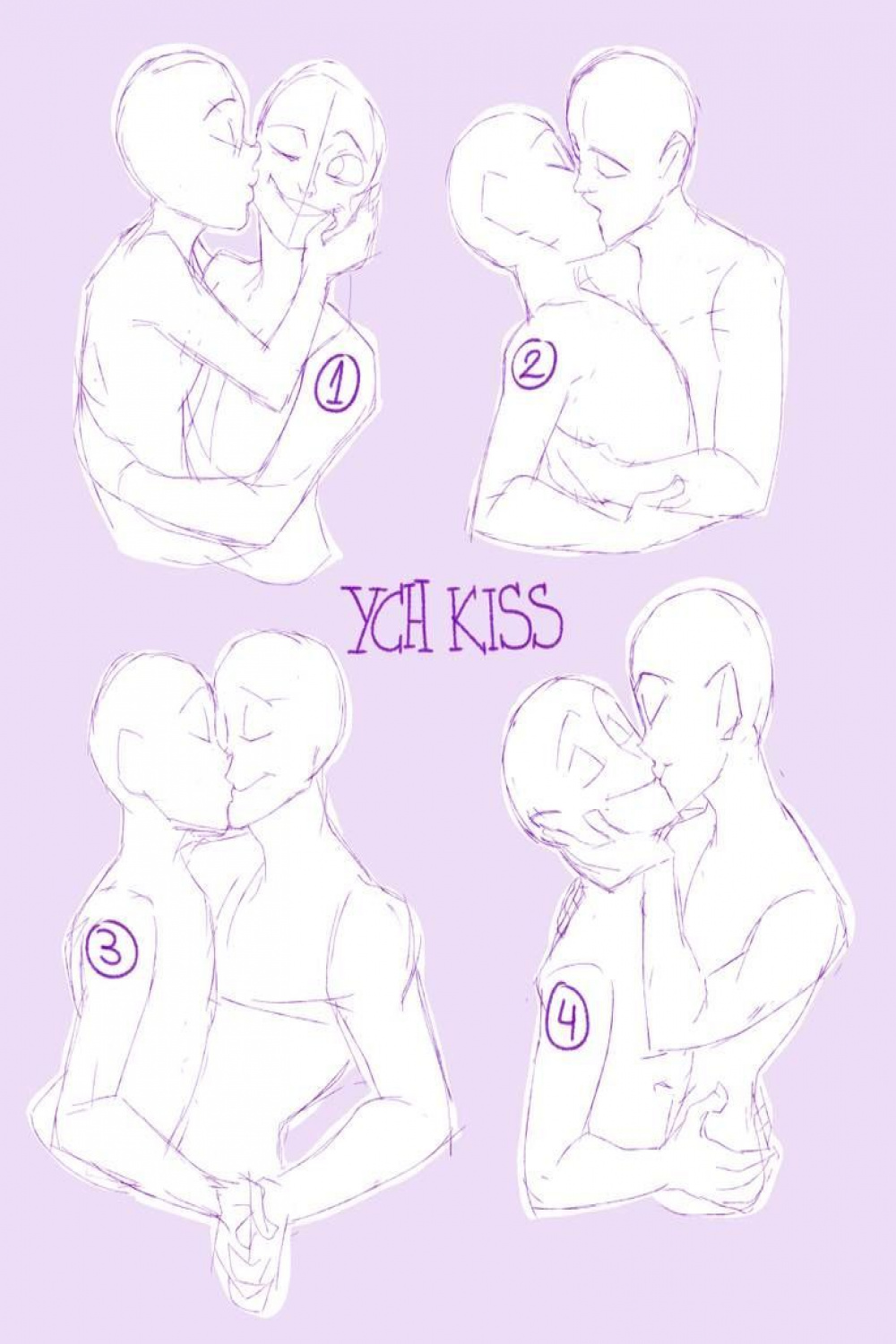 Ship Drawing Poses Kissing