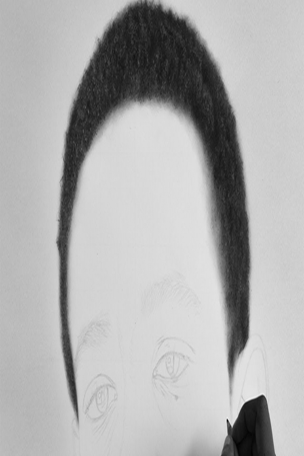 SIMPLEST WAY TO DRAW REALISTIC AFRO/NATURAL HAIR