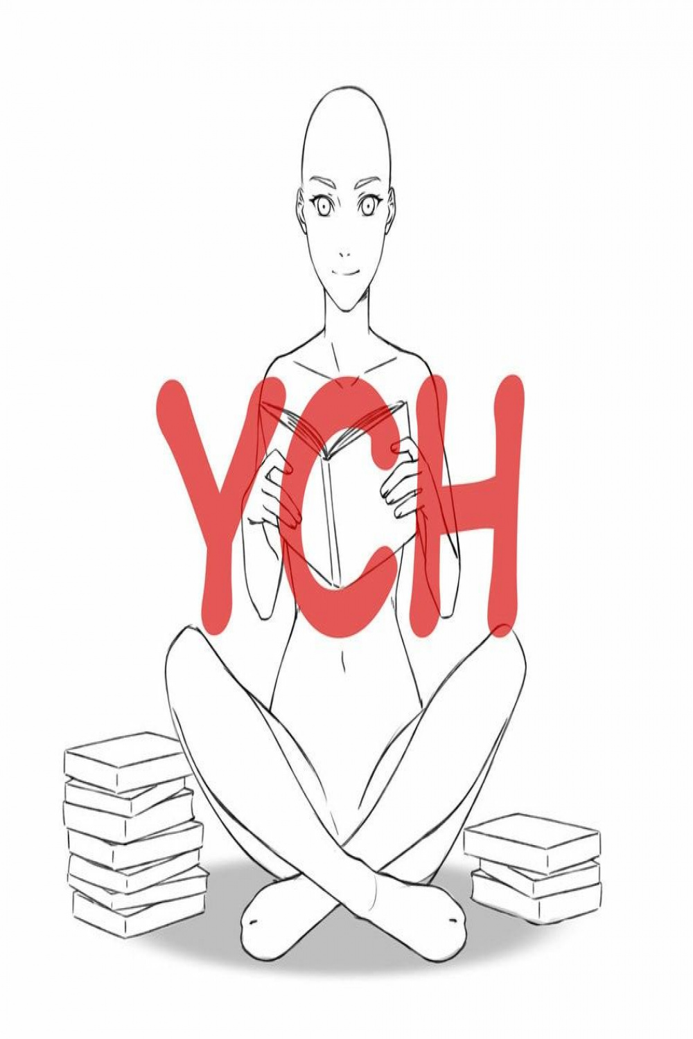 sitting sat book reading character reference sheet pose  Body