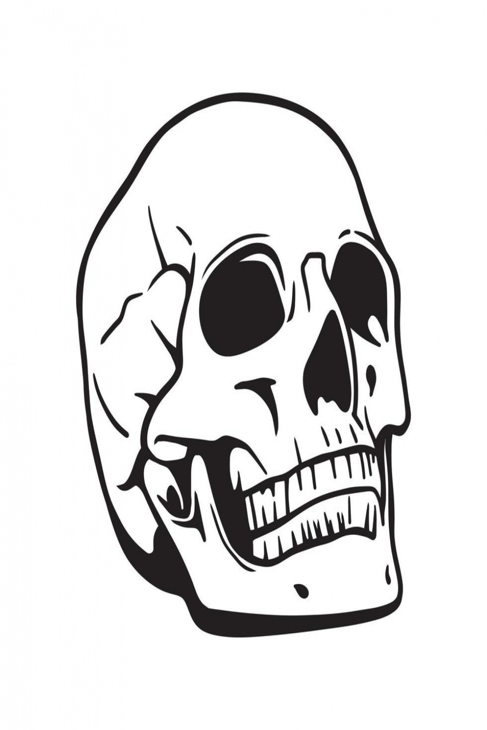 Skull Outline Vector Art, Icons, and Graphics for Free Download