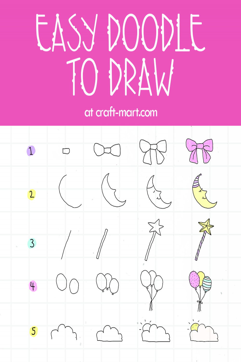 Small Easy Doodles to Draw for Beginners - Craft-Mart
