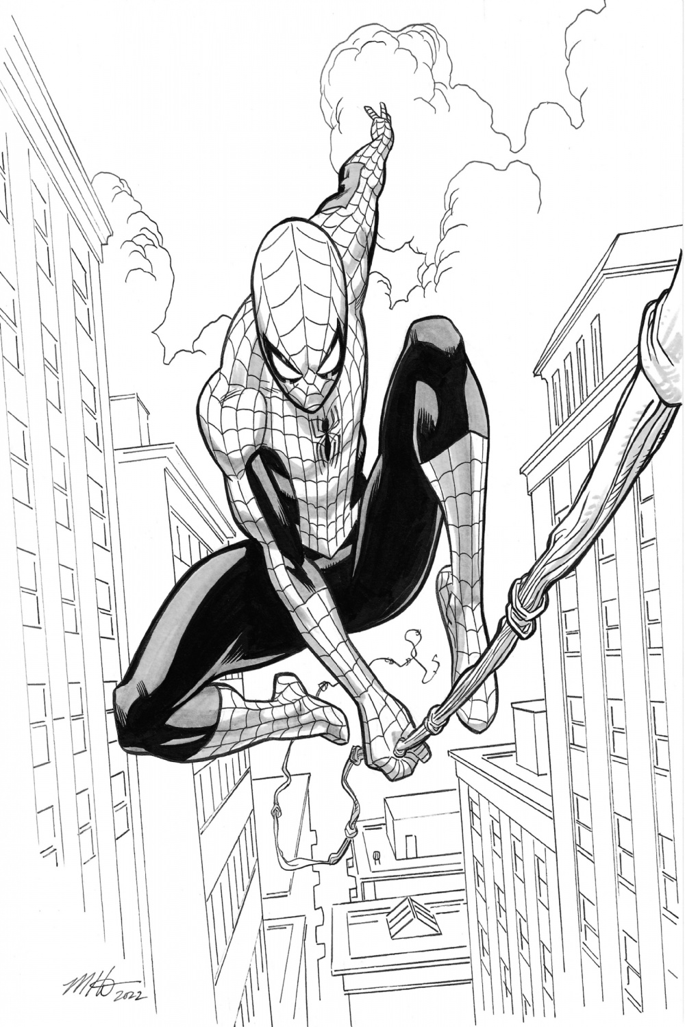Spider-Man in New York by Mike Hawthorne, in Killian C