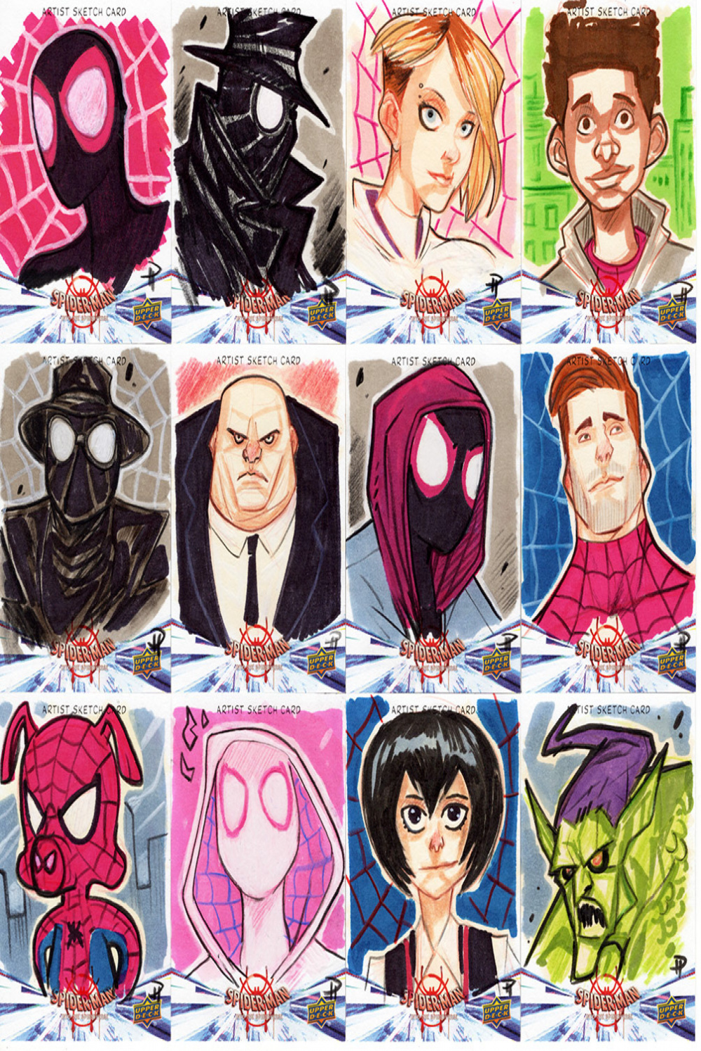 Spider-Man : Into the Spider-Verse Sketch Cards () on Behance