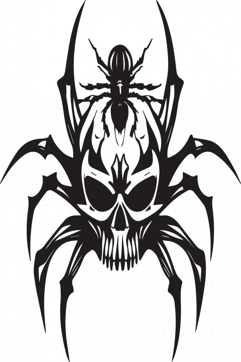 Spider tattoo design illustration vector art  Vector Art
