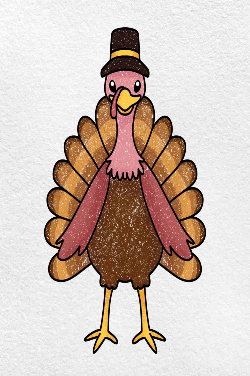 Thanksgiving Turkey Drawing - HelloArtsy