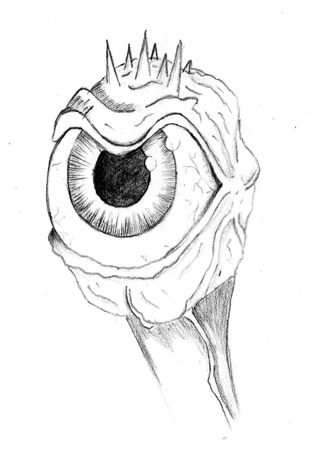 The evil eye  Demon drawings, Drawings, Art drawings simple