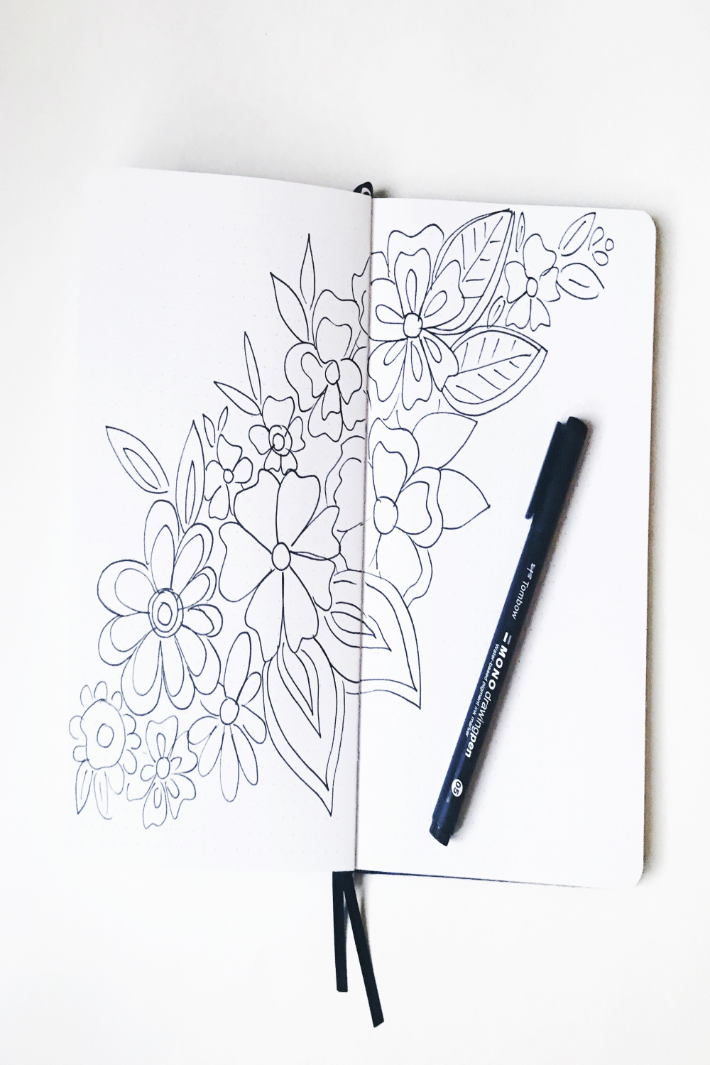 Tips for Drawing Simple Flowers Using MONO Drawing Pens - Tombow