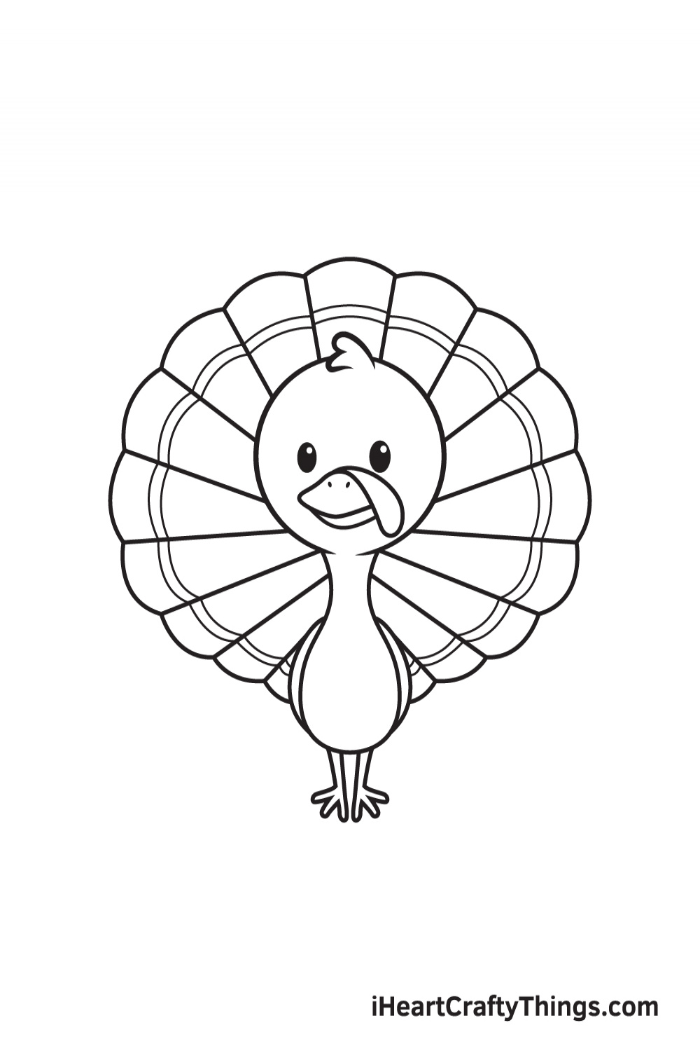 Turkey Drawing - How To Draw A Turkey Step By Step