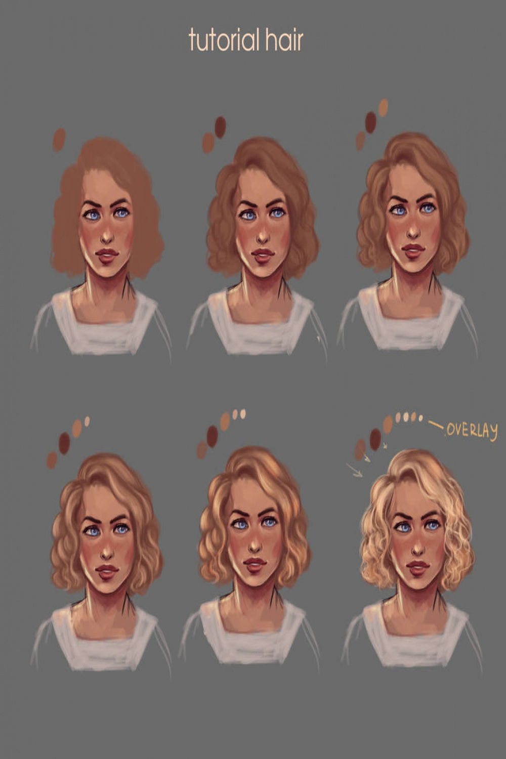 tutorial draw blonde hair by KateVoynova on DeviantArt