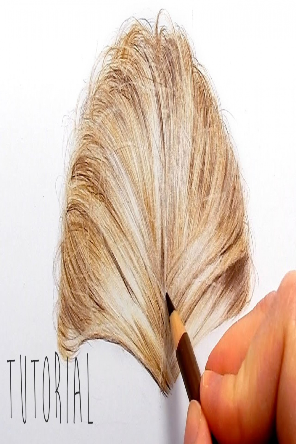 Tutorial  How to draw realistic blonde hair with colored pencils  Emmy  Kalia