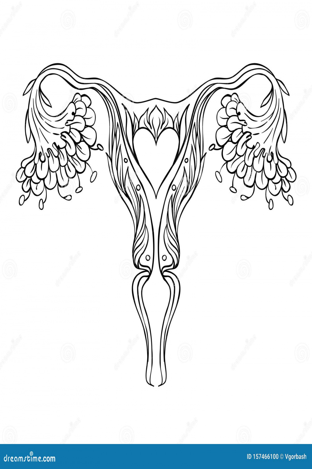 Uterus Flower Stock Illustrations –  Uterus Flower Stock