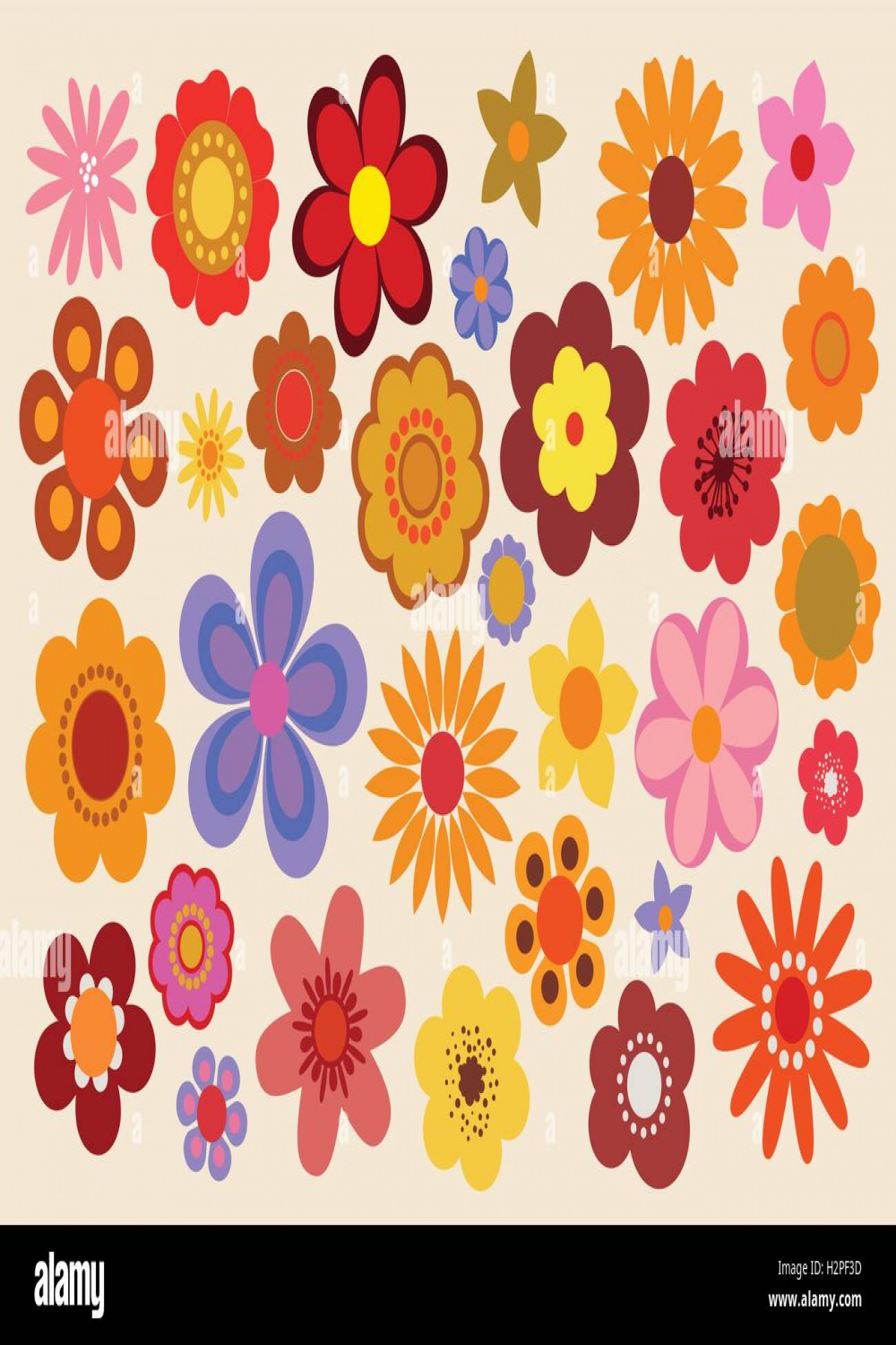 Vintage Flowers s/s Stock Vector Image & Art - Alamy