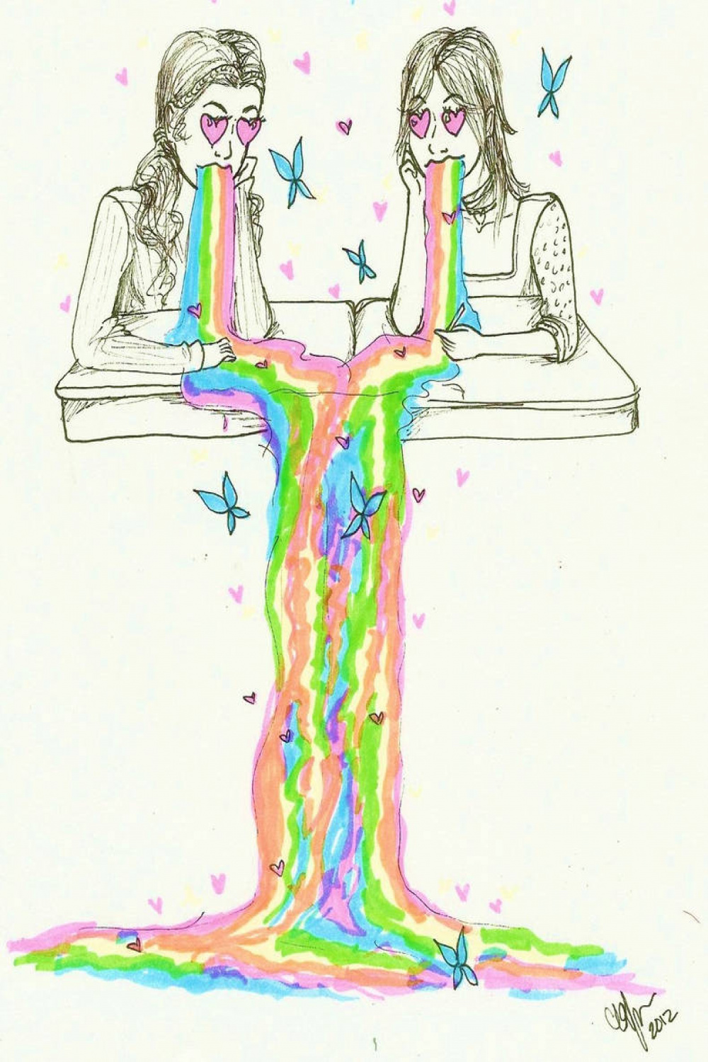 Vomiting Butterflies and Rainbows by avataraera on DeviantArt