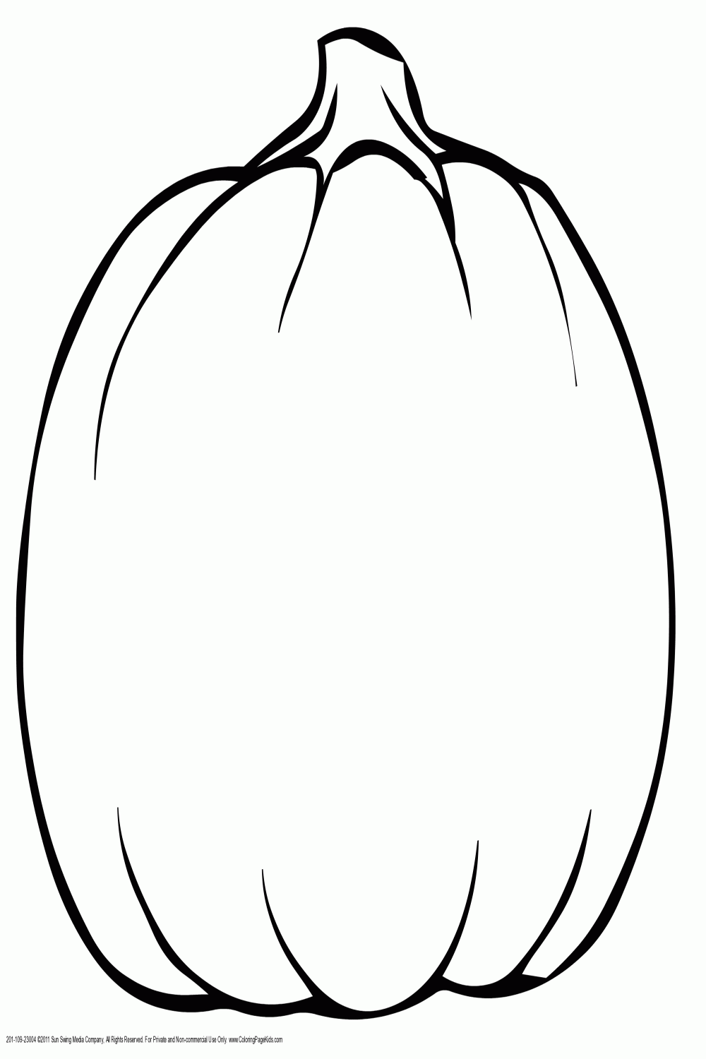 Wide Jack-o-lantern Pumpkin Coloring Page  Pumpkin coloring pages