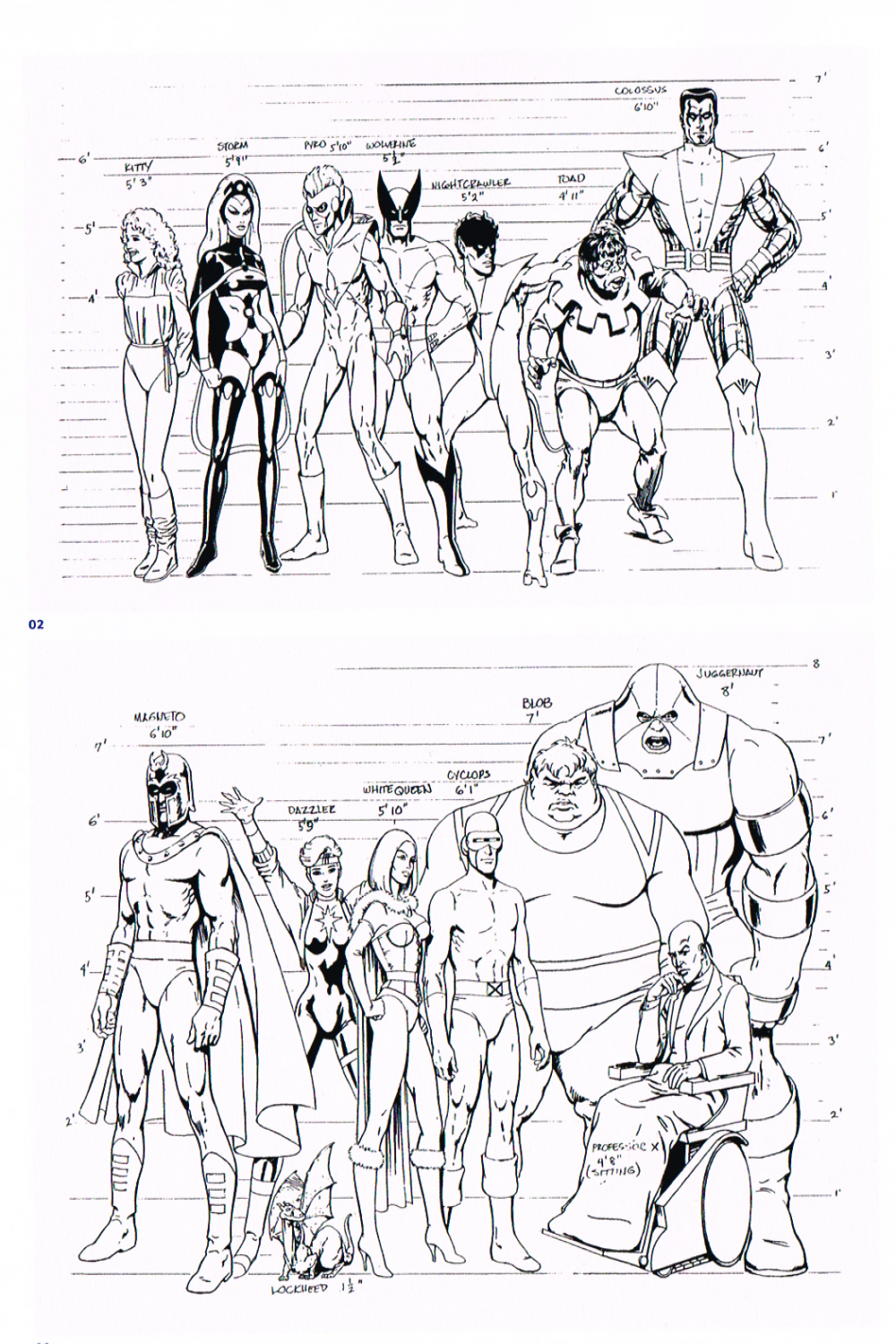 X MEN Model Sheets — Alex Escobar  Art & Animation