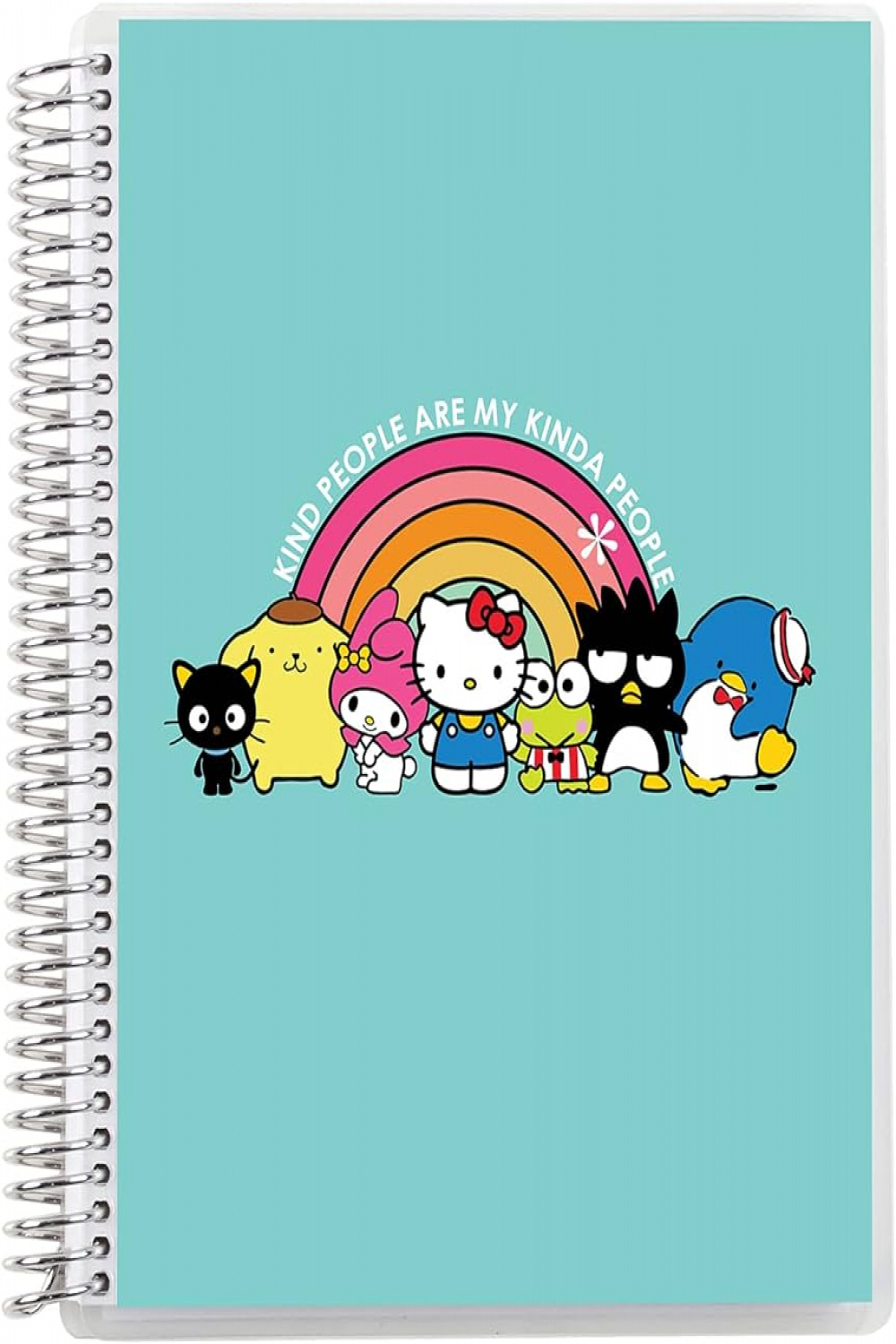" x " Spiral Bound Graph Paper Notebook - Hello Kitty My Kinda People.   Page Writing, Drawing & Art Grid Ruled Notebook. Lb Thick Mohawk  Paper