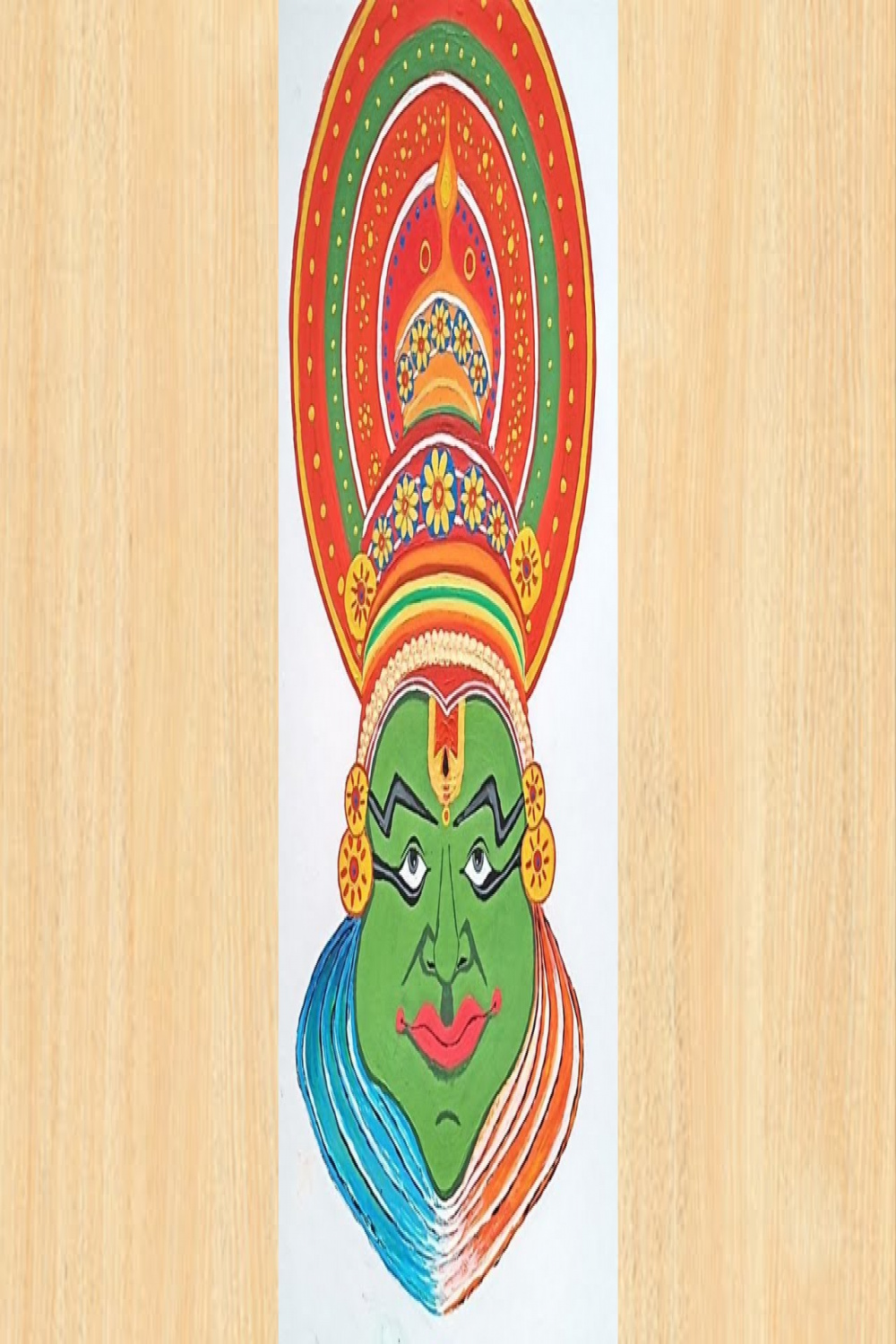 Yakshagana Drawing in Realistic