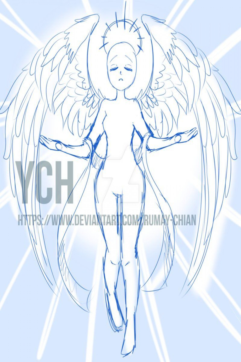 YCH auction) Angel of Light - ON HOLD by Rumay-Chian  Art