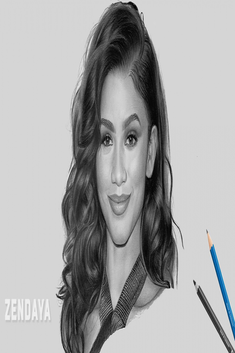 Zendaya - Pencil Drawing Time-lapse