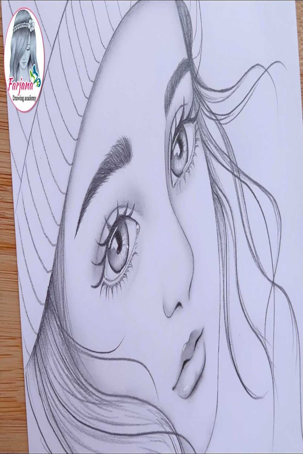A Cute Face - Drawing Tutorial  How to draw a girl - Step by step   Pencil Sketch