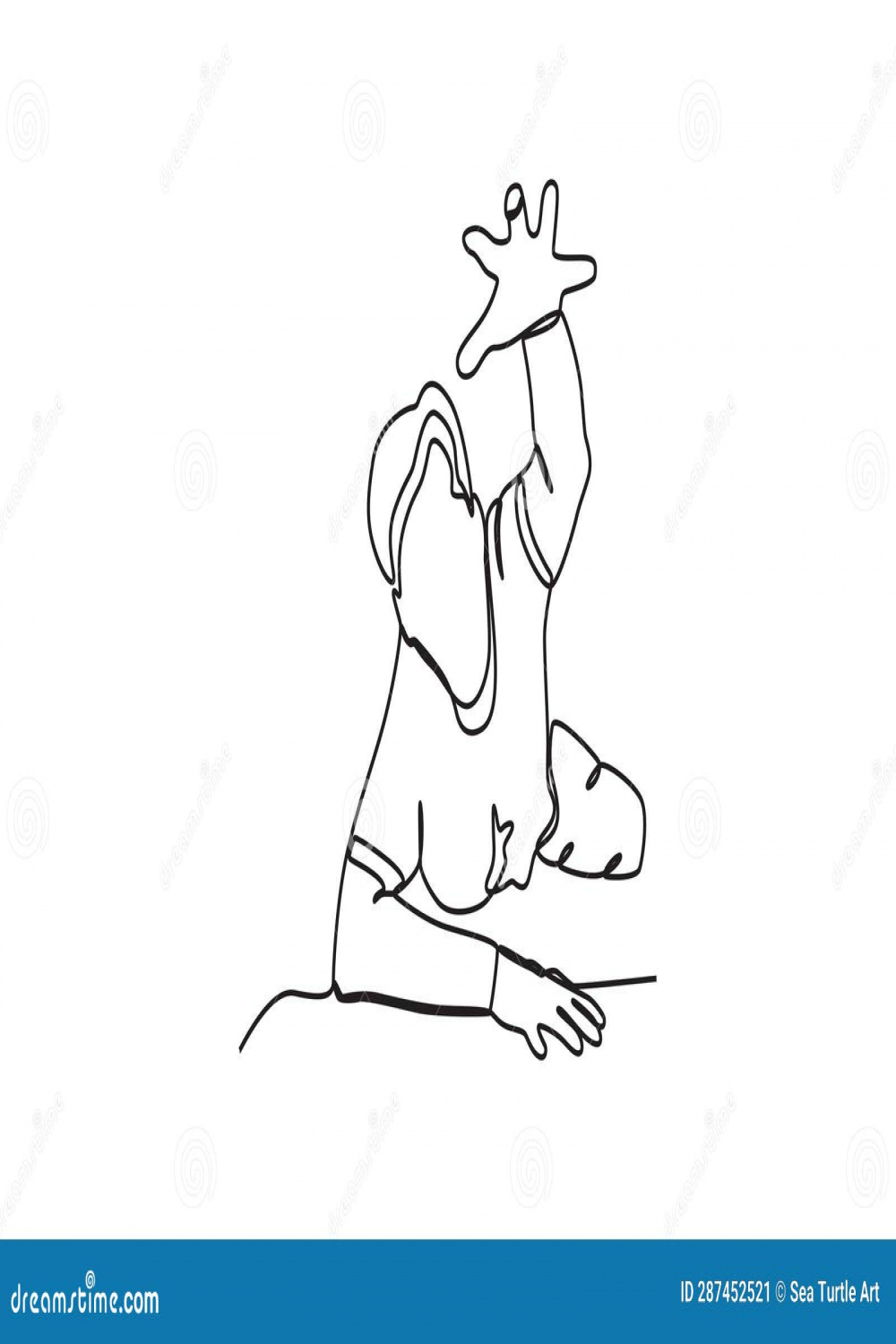 A male ghost crawling stock vector