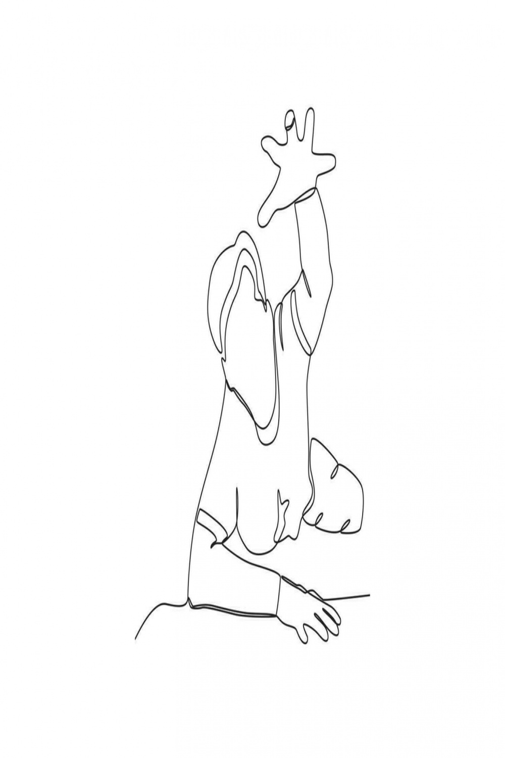 A male ghost crawling  Vector Art at Vecteezy