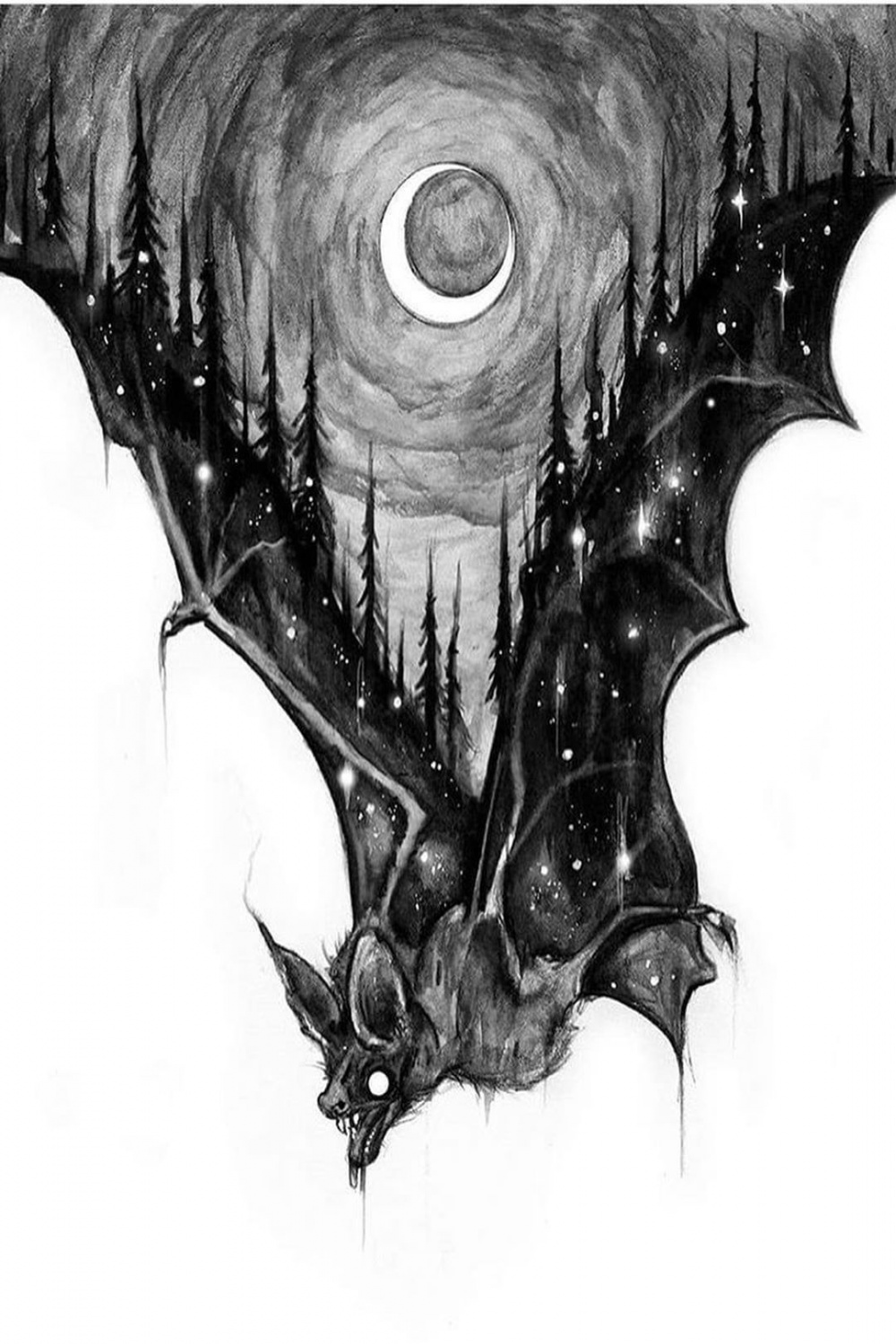 A Vampire Blog  Bats tattoo design, Bat tattoo, Bat art