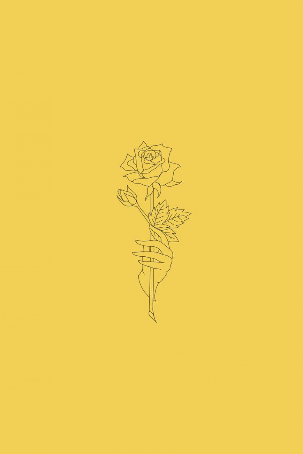 Aesthetic yellow flower wallpaper  Flower drawing, Yellow flower