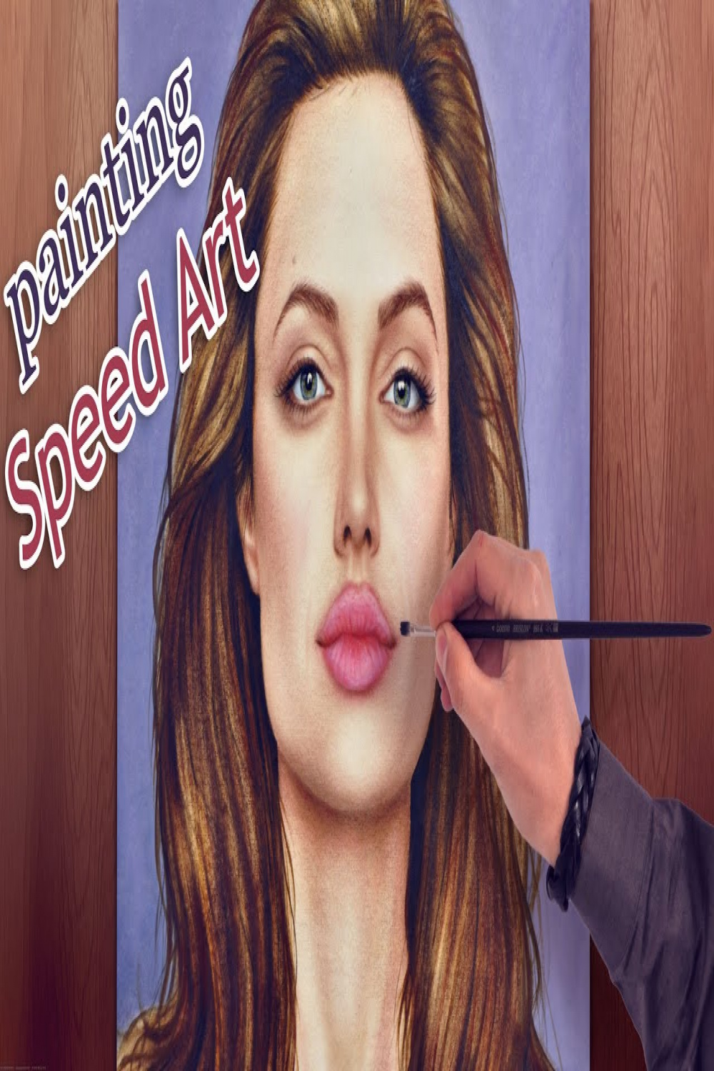 Angelina Jolie AMAZING speed painting (How to Draw a face) HD