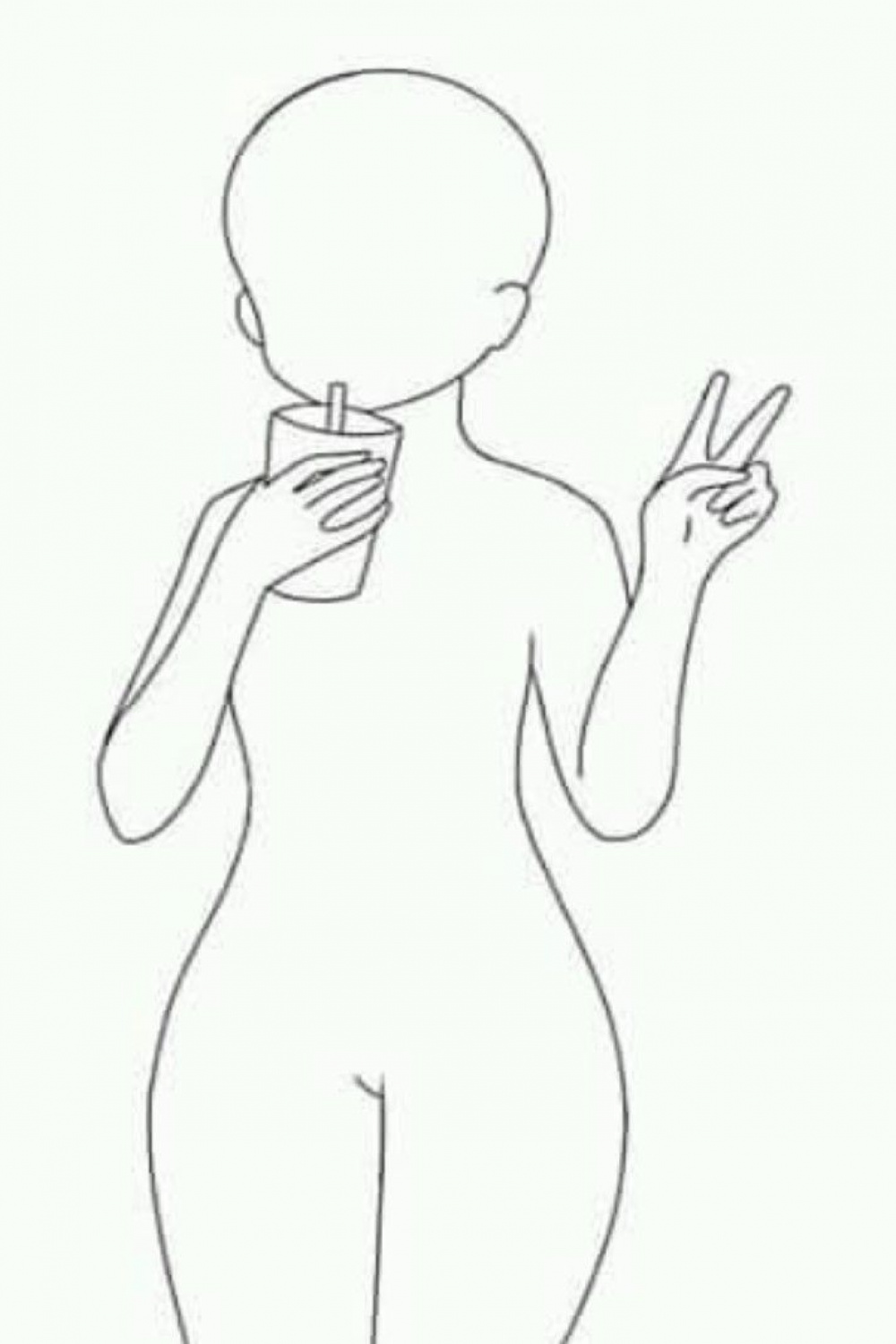 Anime base  Drawing base, Anime girl drawings, Drawings