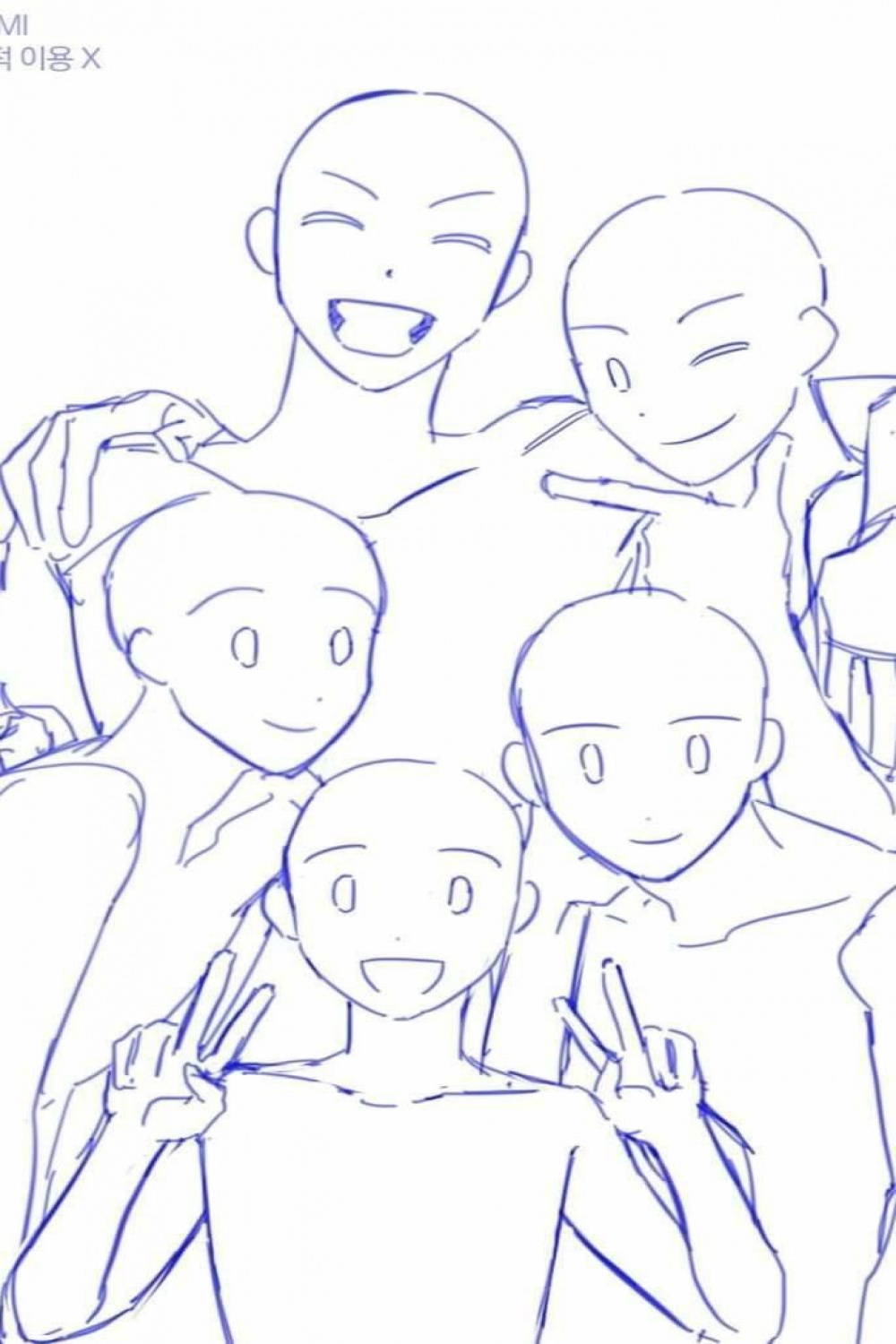 Anime Bases  Drawings of friends, Drawing poses, Art reference photos