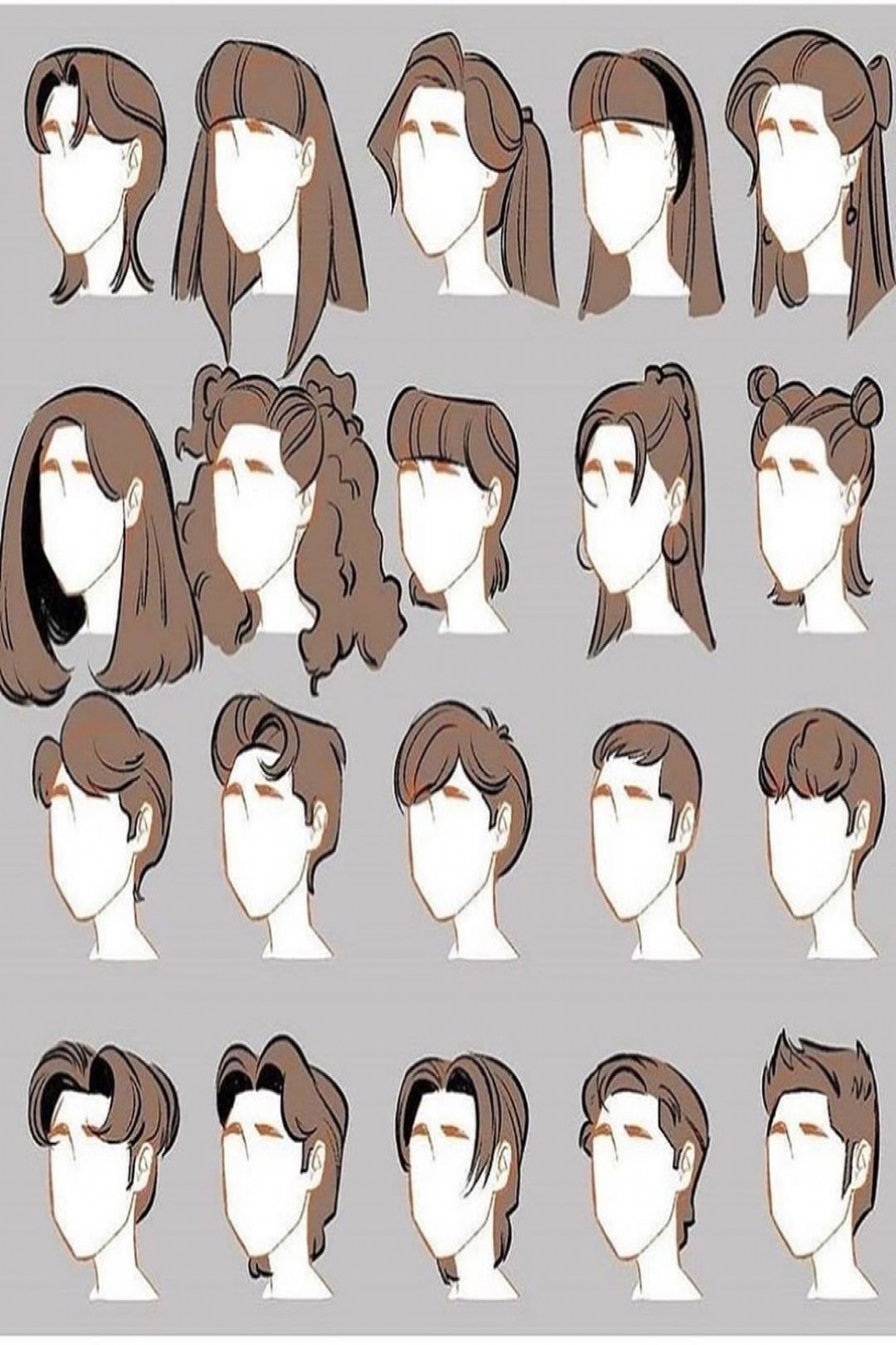 Art Tutorials ✨ on Instagram: "Some hair references ✍️ From