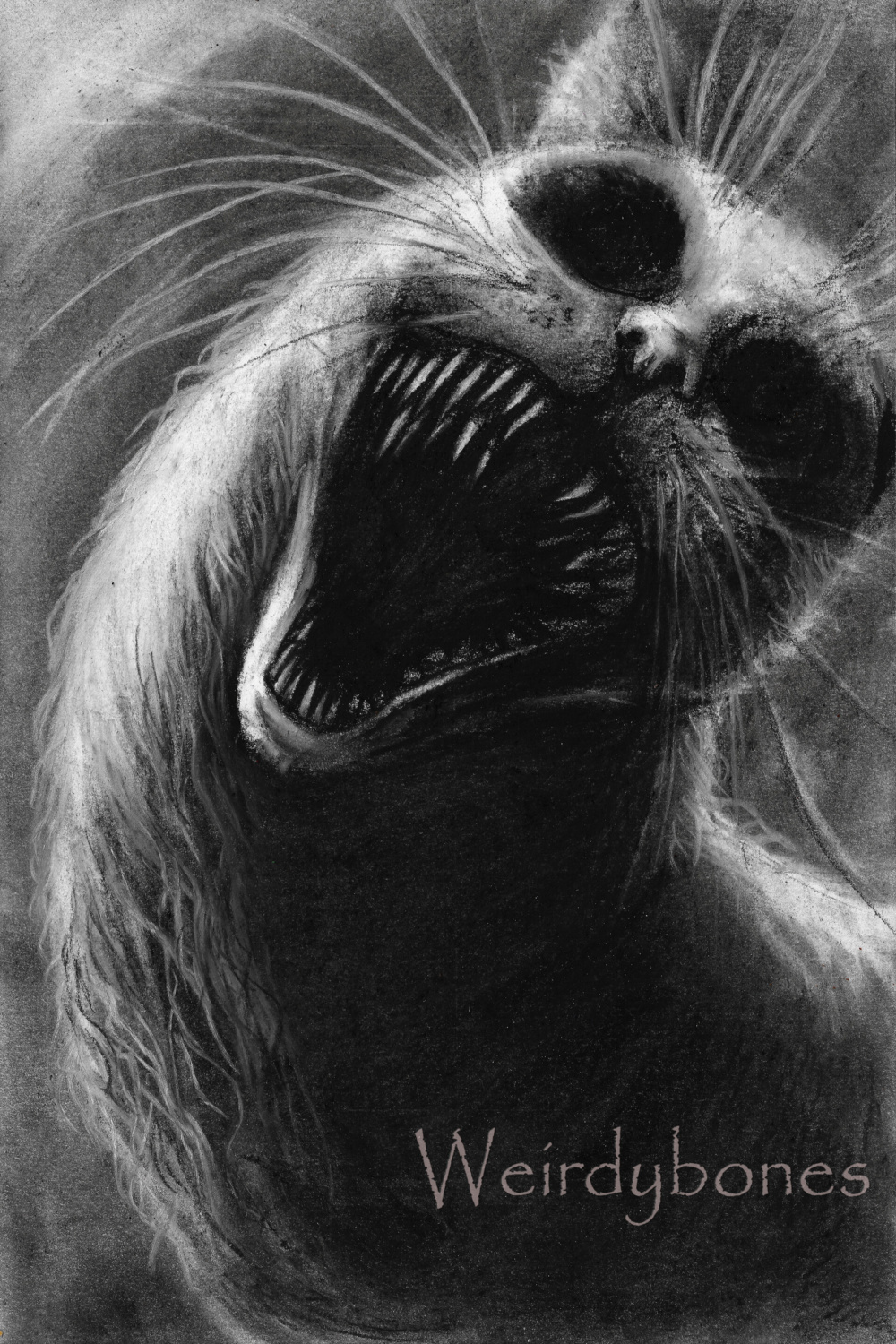 ArtStation - Scream - Cat horror artwork