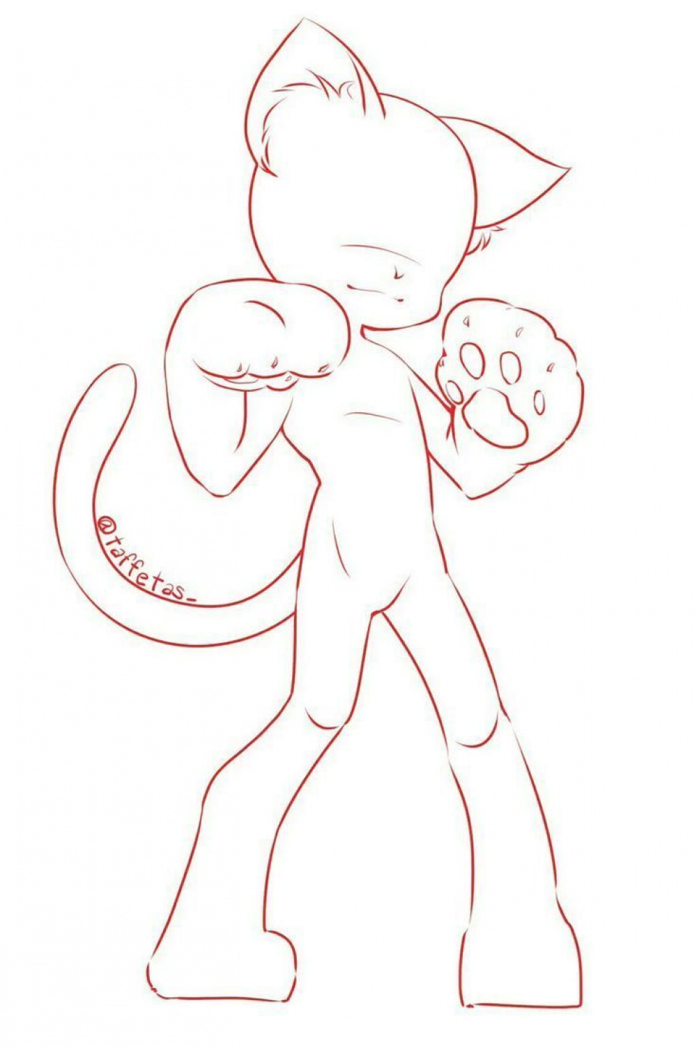 Base Chibi Front Body Poses #blackcat  Bocetos bonitos, Bases