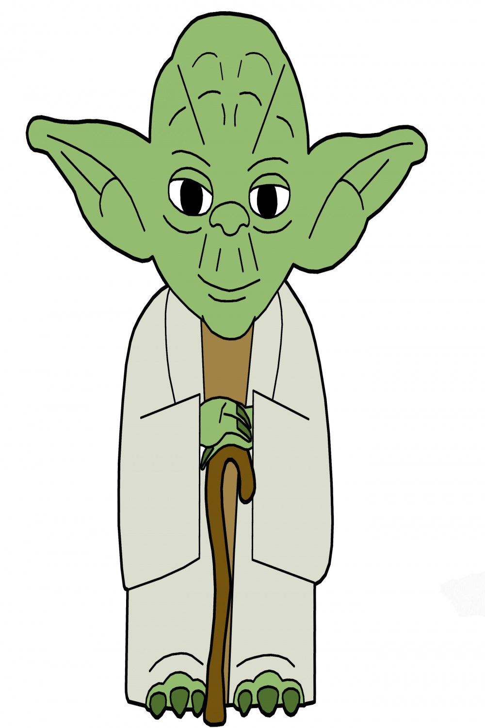 basic yoda head  Yoda drawing, Star wars drawings, Star wars