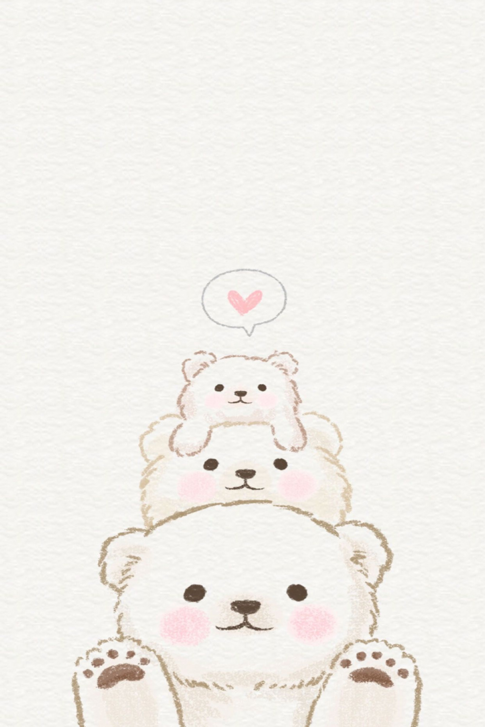 Bear Love  Cute cartoon wallpapers, Cute doodles, Kawaii wallpaper