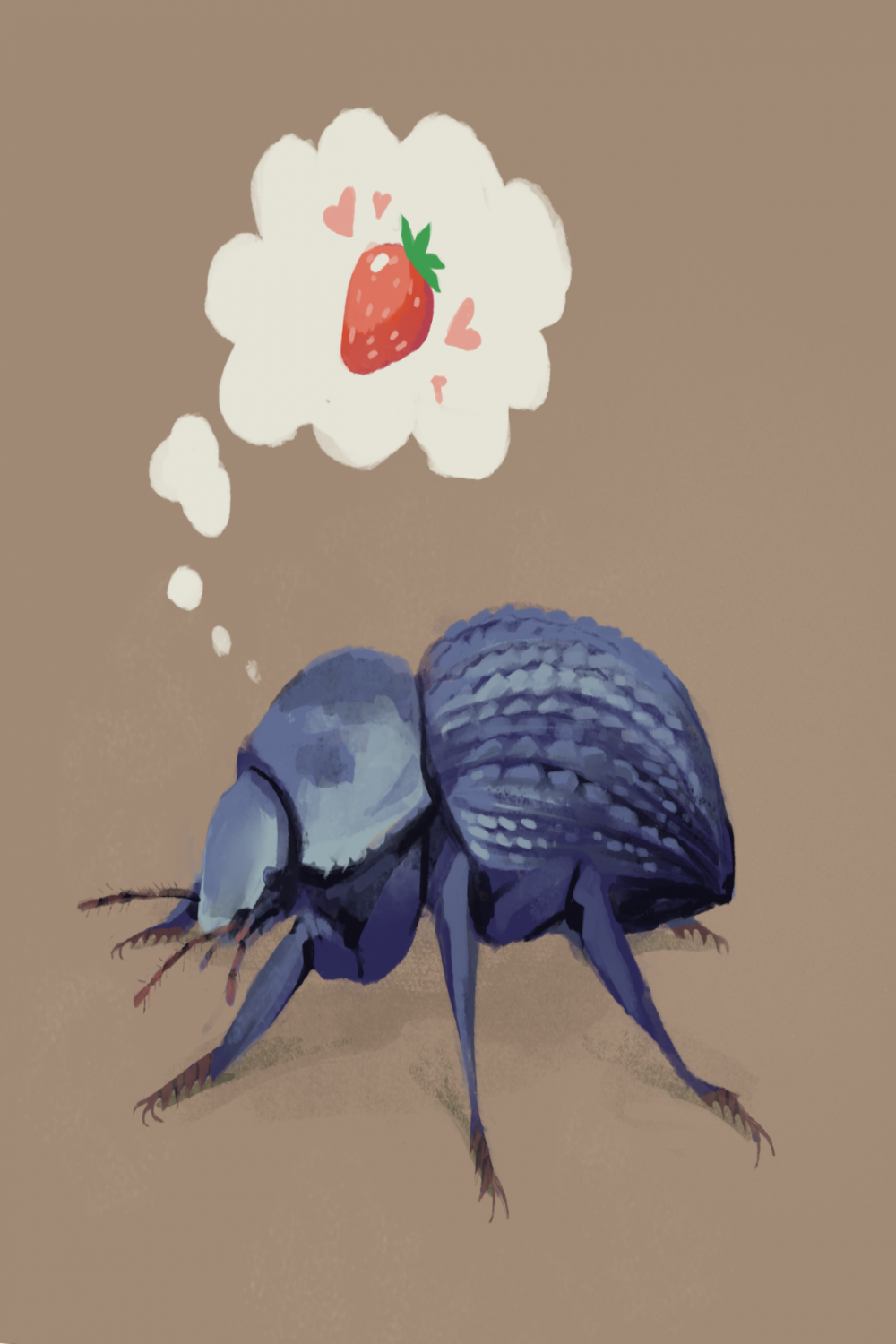 Bedupolker Art — life speedpaint of the blue death feigning beetle