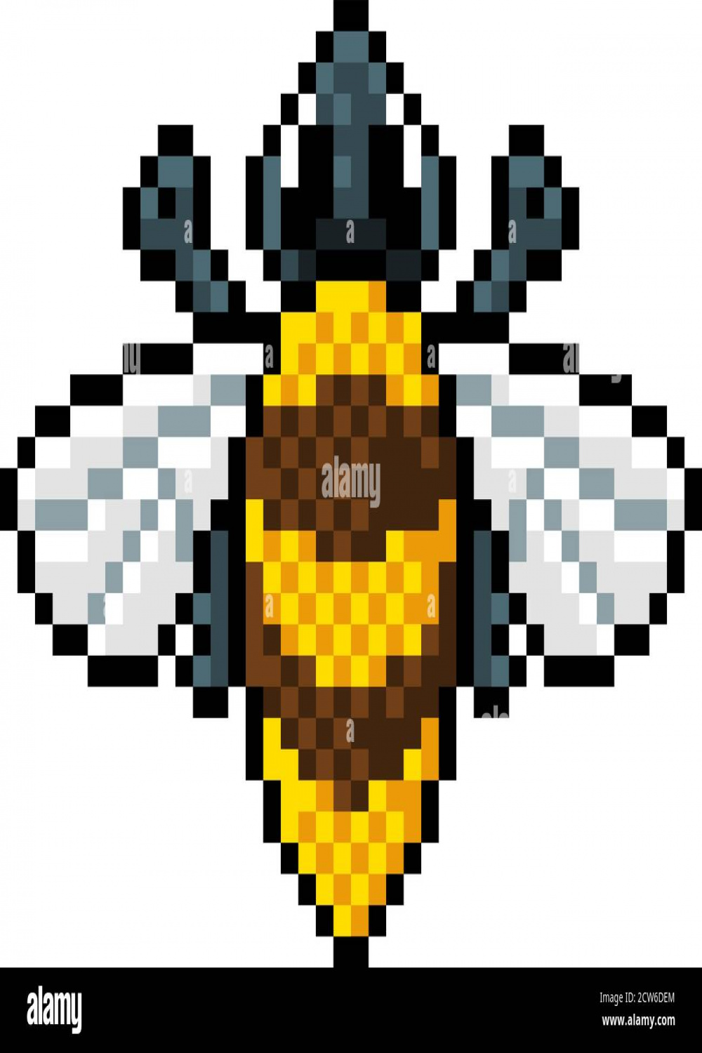 Bee pixel hi-res stock photography and images - Alamy