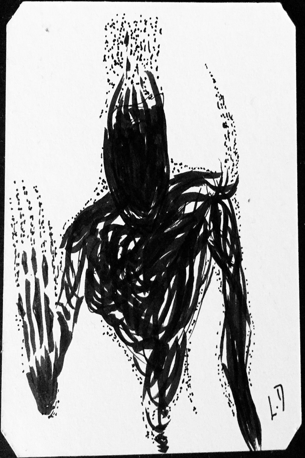 Black Ghost, Ajin, Pen drawing  Environment concept art, Digital
