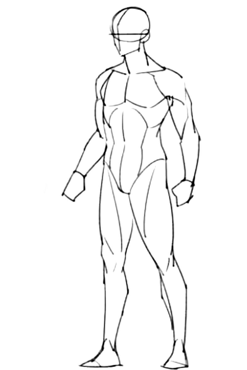 Body base (male) Flavescent Skies - Illustrations ART street
