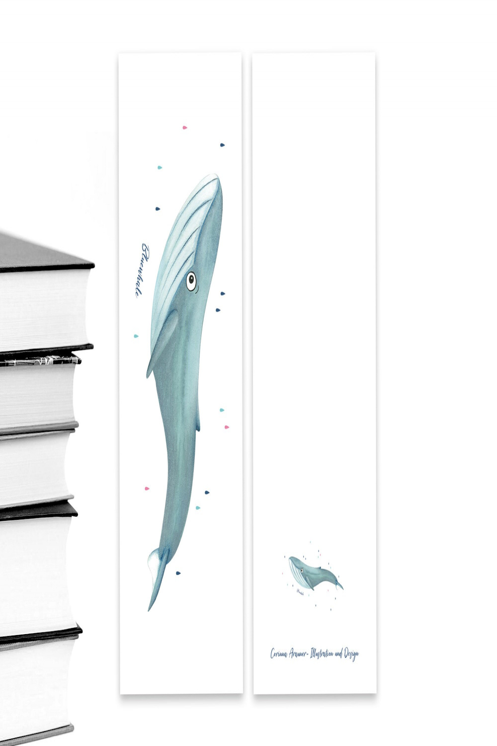 Bookmark Paper Blue Whale - Etsy