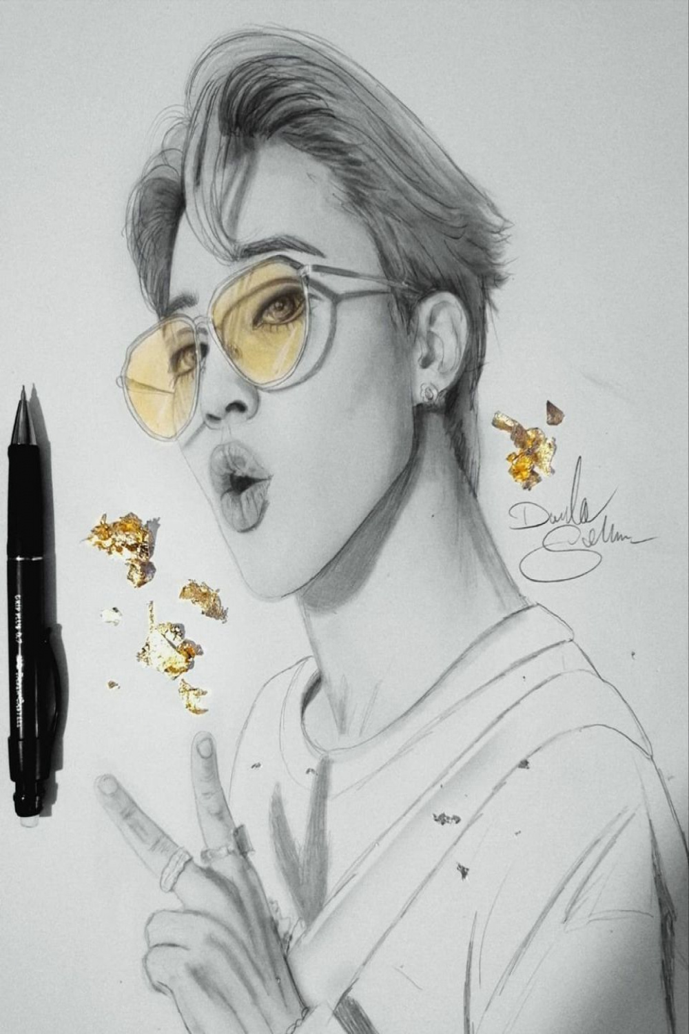 BTS Jimin Drawing [@damladrawings on Twitter]  Bts drawings, Park