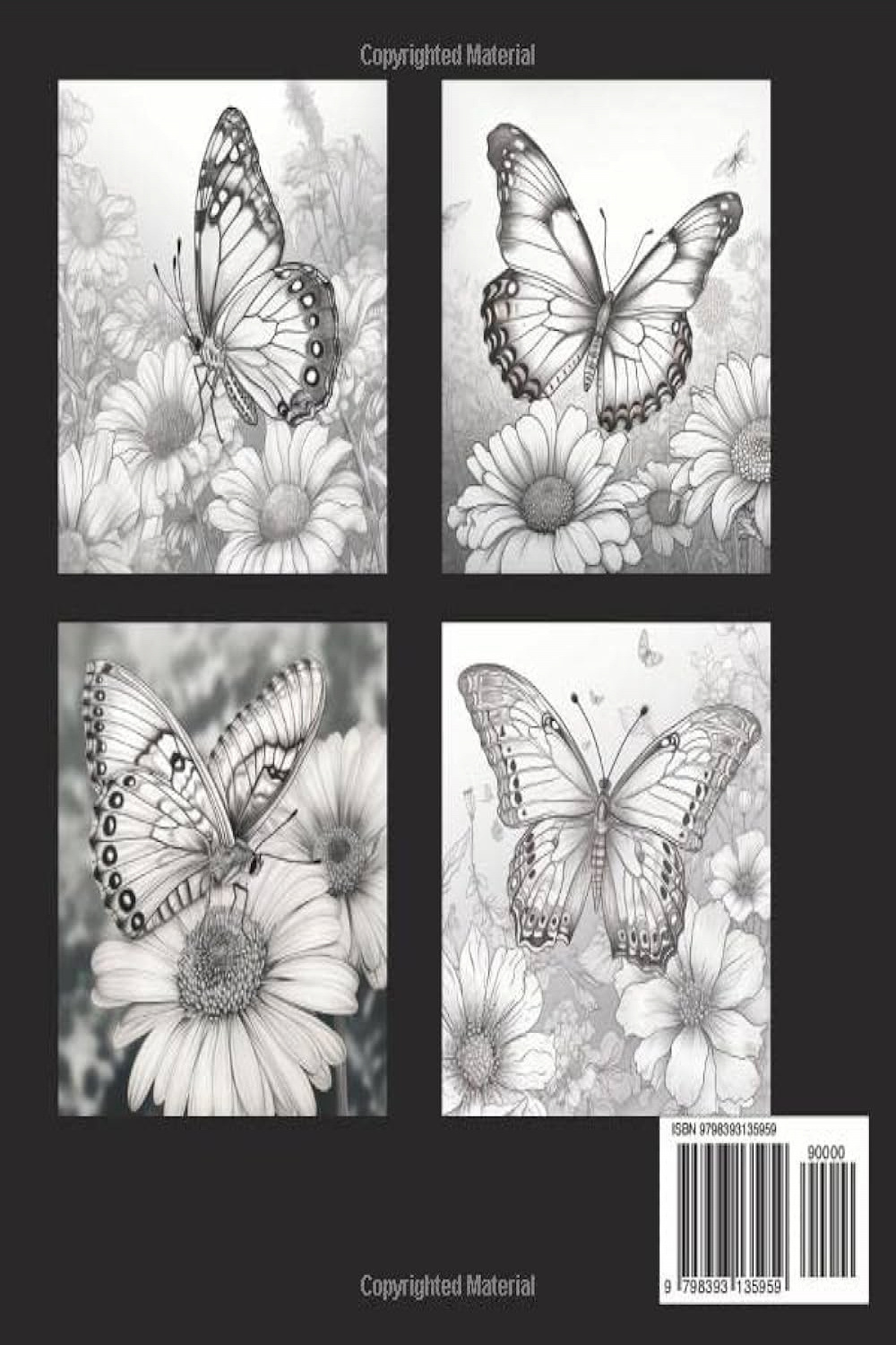 BUTTERFLIES Grayscale Coloring Book : Schoenenberger, Anna Maria