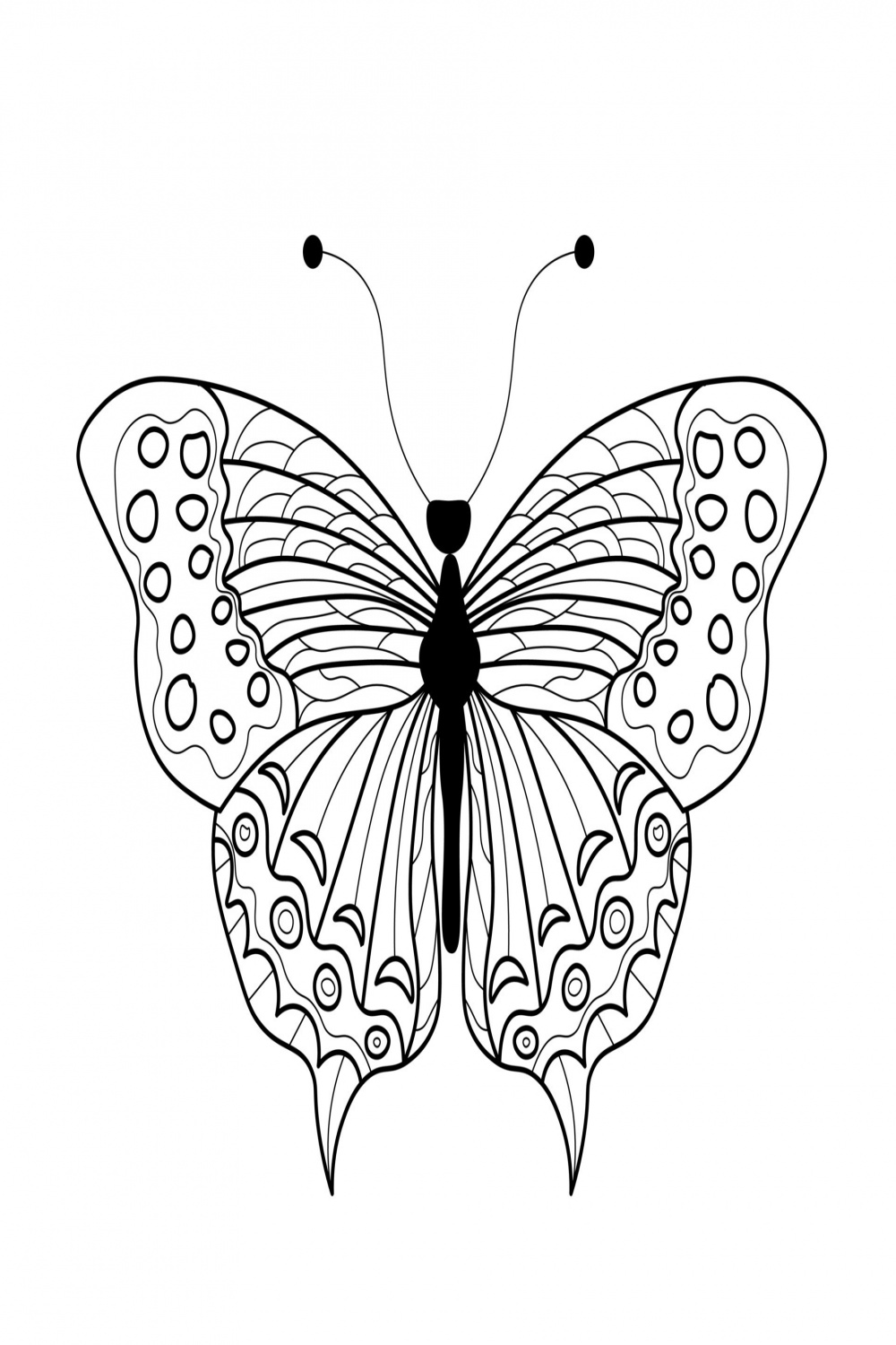 Butterfly coloring book